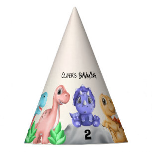 Chapéu De Festa Adorável Dinossauro para Bebês Aniversário