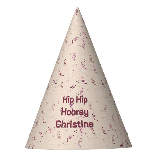 Chapéu De Festa Adult Birthday Party Hip Hip Hooray  (Frente)