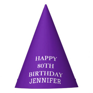 Chapéu De Festa Adulto Roxo de Celebração de Festa de aniversário