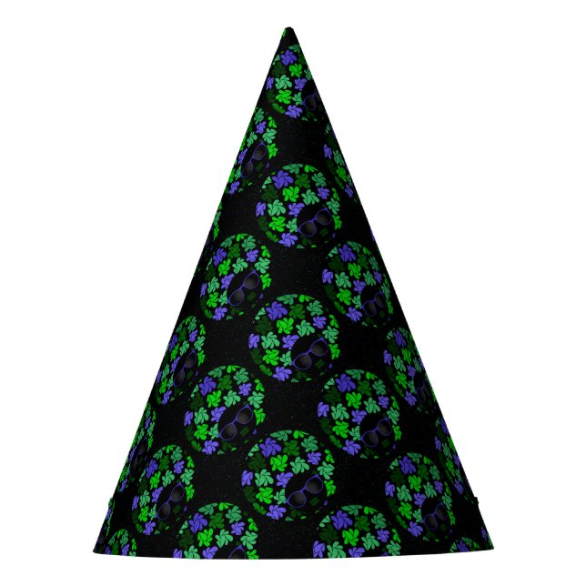 Chapéu De Festa Afro Diva Verde & Azul (Frente)