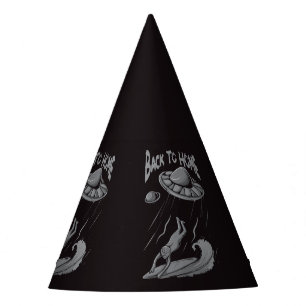 Chapéu De Festa alienígena ufo surfing ilustrando com retorno ao h
