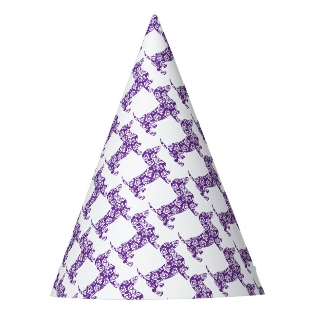 Chapéu De Festa Aloha-Doxie-Purple (Frente)