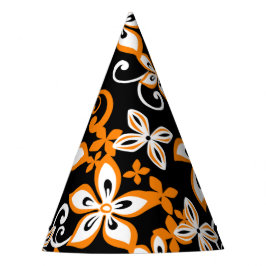 CHAPÉU DE FESTA ALOHA HAWAII (PRETO/LARANJA)