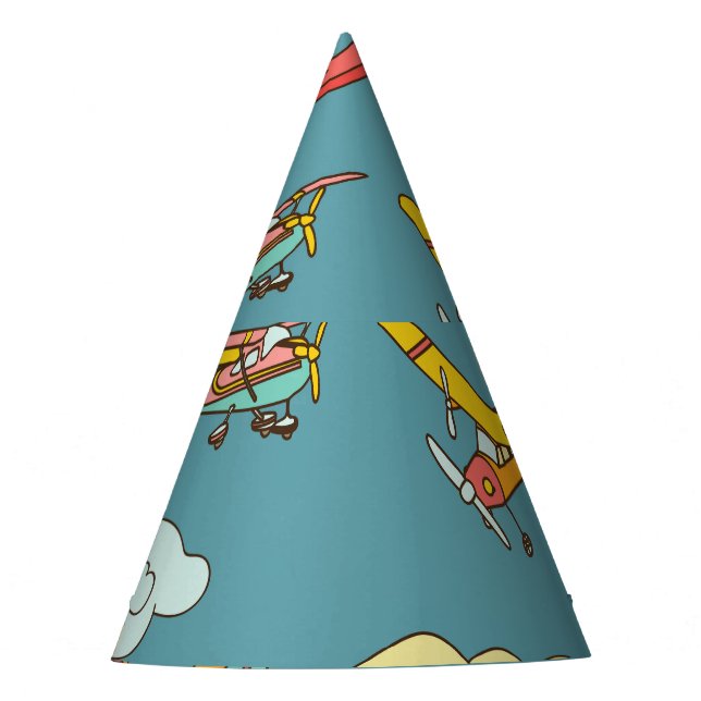 Chapéu De Festa Alto Céu: Design do Plano Retro (Frente)