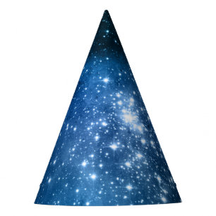 Chapéu De Festa Amantes da Galáxia Espaço Estrelado Céu Azul Faísc