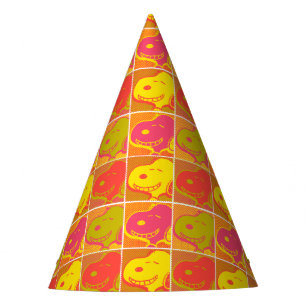 Chapéu De Festa Amendoins Padrão de Arte Pop de Esnoopia