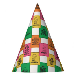 Chapéu De Festa Amendoins Padrão de bloco de cores divertido