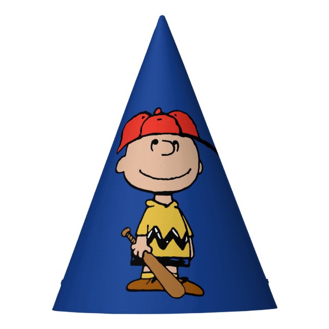 Chapéu De Festa Amendoins | Sorriso Charlie Brown Baseball (Frente)