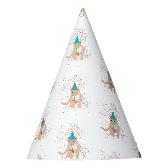 Chapéu De Festa Animais de Gato Engraçados Fazendo Festa (Frente)