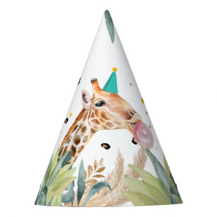 Chapéu De Festa Animais do Partido Giraffe Safari Animais Selvagen