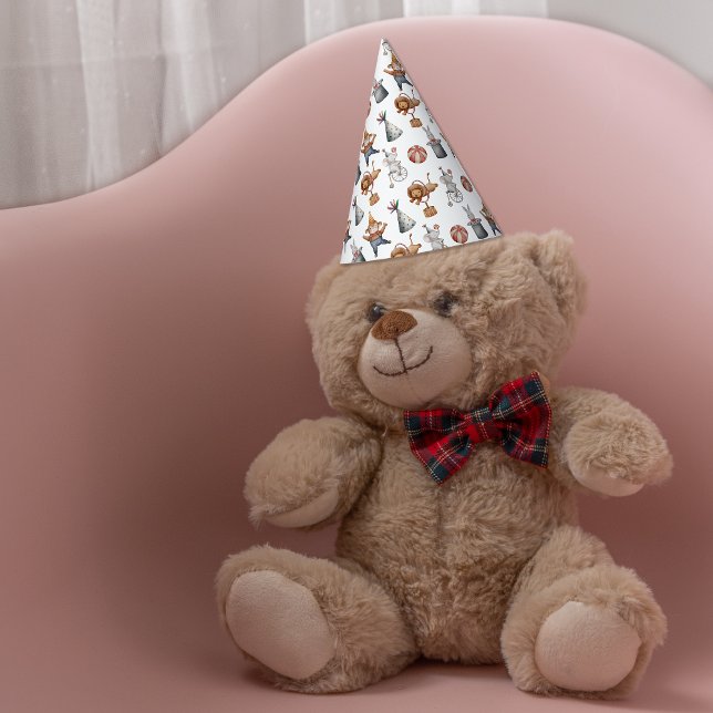Chapéu De Festa Animais Whimsic Festa de aniversário Circus (Whimsical Animals Circus Birthday Party Party Hat)