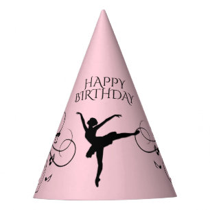 Chapéu De Festa Aniversário Ballerina Dançando com Notas de Mús