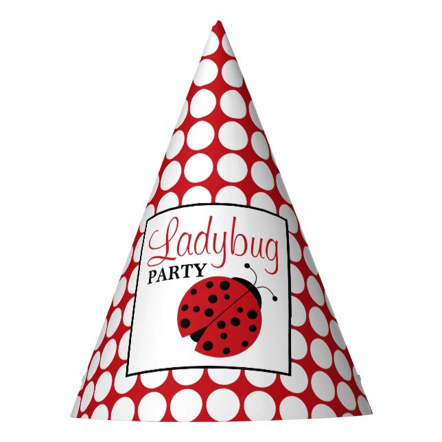 Chapéu De Festa Aniversário das Crianças de Red Ladybug (Frente)