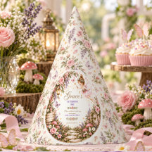 Aniversário de 1 ano da menina Fada Jardim Floral