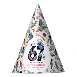 Chapéu De Festa Aniversário de 7 anos do Espaço Fofo | Seis e Sete