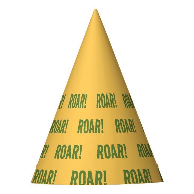 Chapéu De Festa Aniversário de Animais da Festa Roar (Frente)