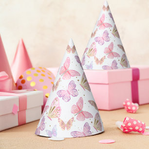Chapéu De Festa Aniversário de criança de borboleta brilhante