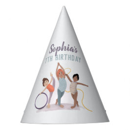 Chapéu De Festa Aniversário de criança de ginástica Roxo