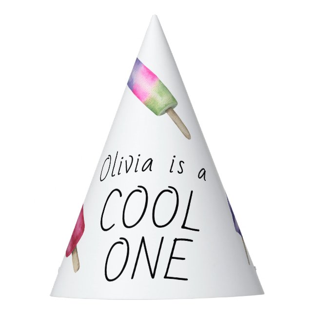 Chapéu De Festa Aniversário de criança do Sorvete (Frente)