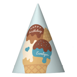 Chapéu De Festa Aniversário de criança Personalizado Sundae do sor