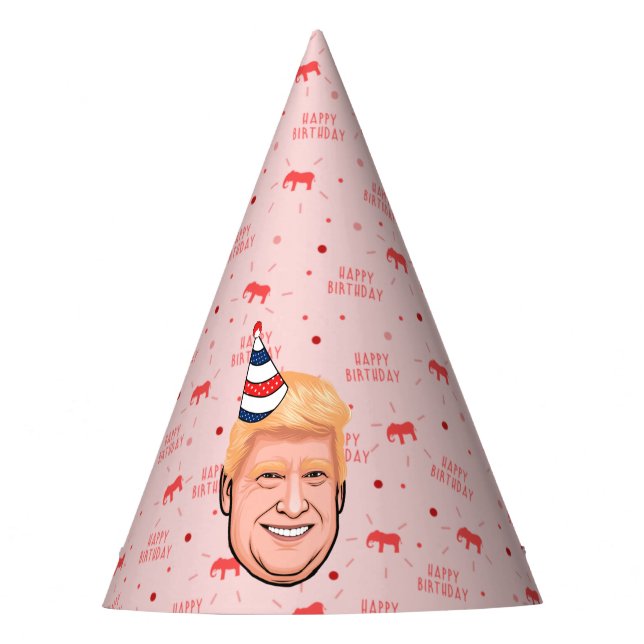 CHAPÉU DE FESTA ANIVERSÁRIO DE DONALD TRUMP (Frente)