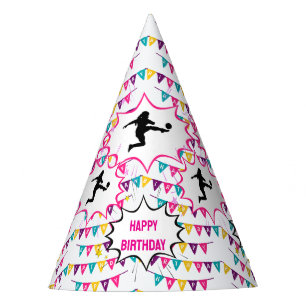 Chapéu De Festa Aniversário de Jogadora de Futebol Feminino