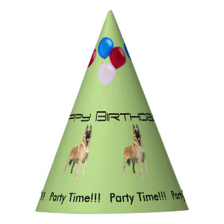 Chapéu De Festa Aniversário de Malinois do belga