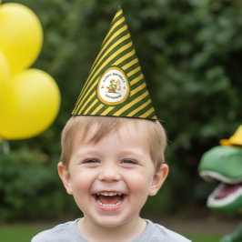 Chapéu De Festa Aniversário de Menino Zona de Construção Jurássica