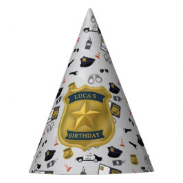 Chapéu De Festa Aniversário de Policial Tema Polícia