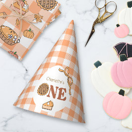 Chapéu De Festa Aniversário de Xícara de Abóbora Gingham