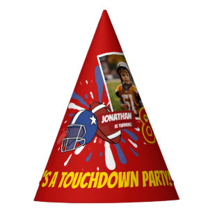 Chapéu De Festa Aniversário Divertido de Futebol Americano para Cr