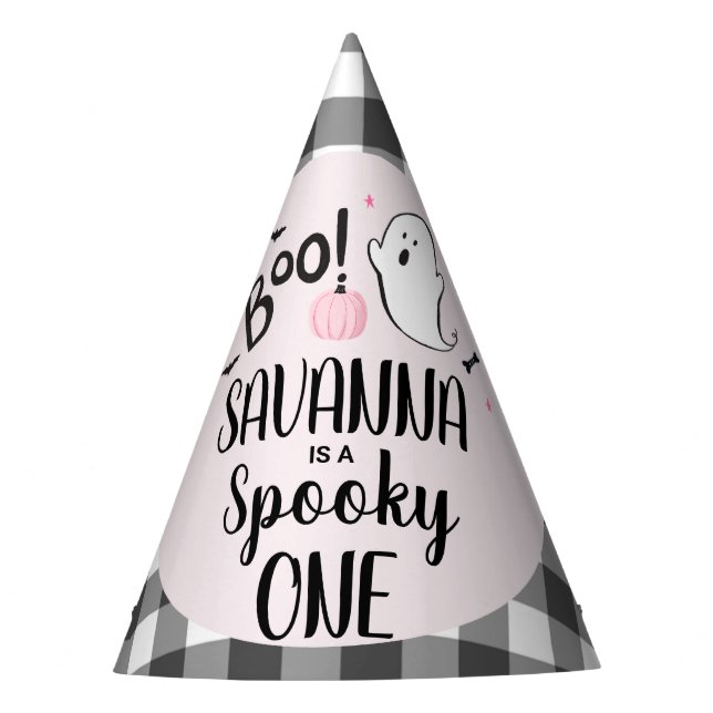 Chapéu De Festa Aniversário do Fantasma Rosa (Frente)