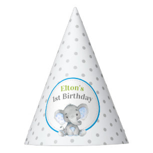 Chapéu De Festa Aniversário do menino do elefante ø ò primeiro