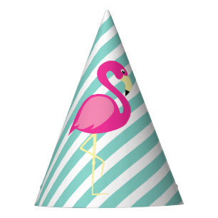Chapéu De Festa Aniversário do Partido da Piscina Flamingo Rosa