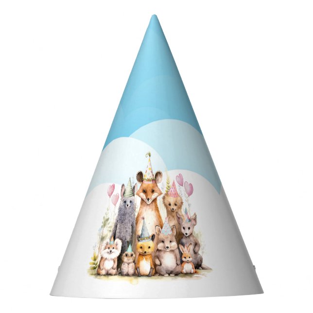 Chapéu De Festa Aniversário dos Amigos da Floresta (Frente)