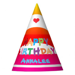 Chapéu De Festa Aniversário Moderno Nome Personalizado Bonito Aniv