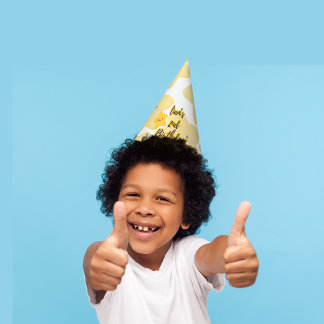 Chapéu De Festa Aniversário personalizável de estrela lúdica amare