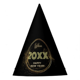 Chapéu De Festa Ano Novo Personalizado Editável