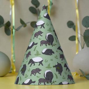 Chapéu De Festa Anta Malaia Selva Verde Zoológico Animal