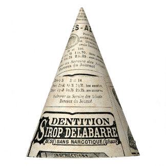 Chapéu De Festa Anúncio de jornal francês em 1897