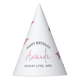 Chapéu De Festa Arco de coquete rosa elegante Doce 16 Aniversário