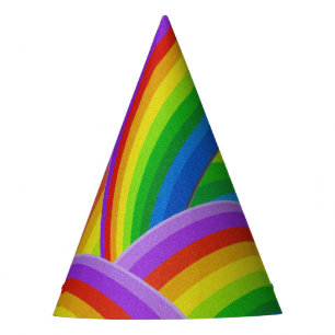 Chapéu De Festa Arco-íris de cor