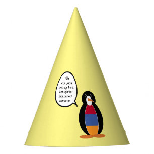 Chapéu De Festa Armênia Ms Penguin Personalizada Conversando