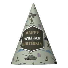 Chapéu De Festa Army Military Camouflage Green Camo Birthday