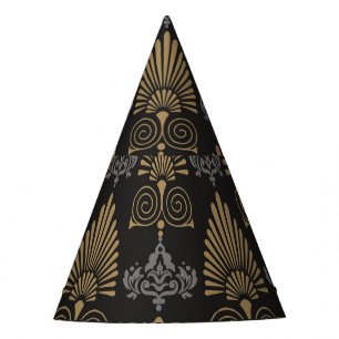 Chapéu De Festa Art Deco: Papel de Wallpaper Vintage Invisível