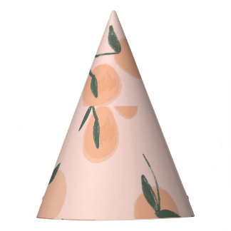 Chapéu De Festa Arte do rabisco: Padrão de colheita de cereja lara