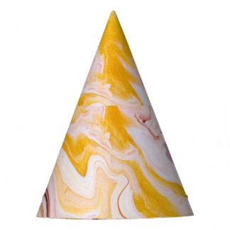 Chapéu De Festa Arte fluida: textura abstrato iridescente.