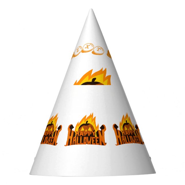 Chapéu De Festa Artesanatos "Feliz Dia das Bruxas" assustam (Frente)