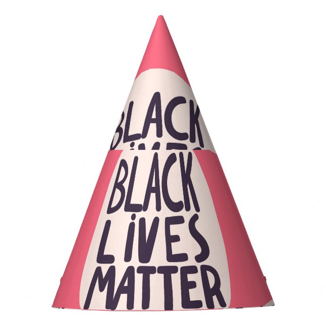 Chapéu De Festa As vidas negras têm matéria, padrão caligráfico (Frente)