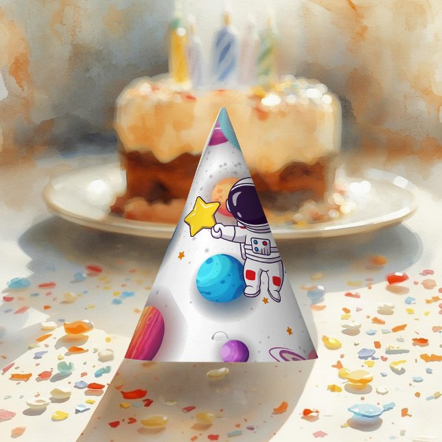 Chapéu De Festa Astronaut & Planets Paper Hat (Criador carregado)